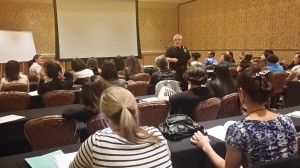 Agustin de Mora teaches memory-improvement techniques at NAJIT 2014.